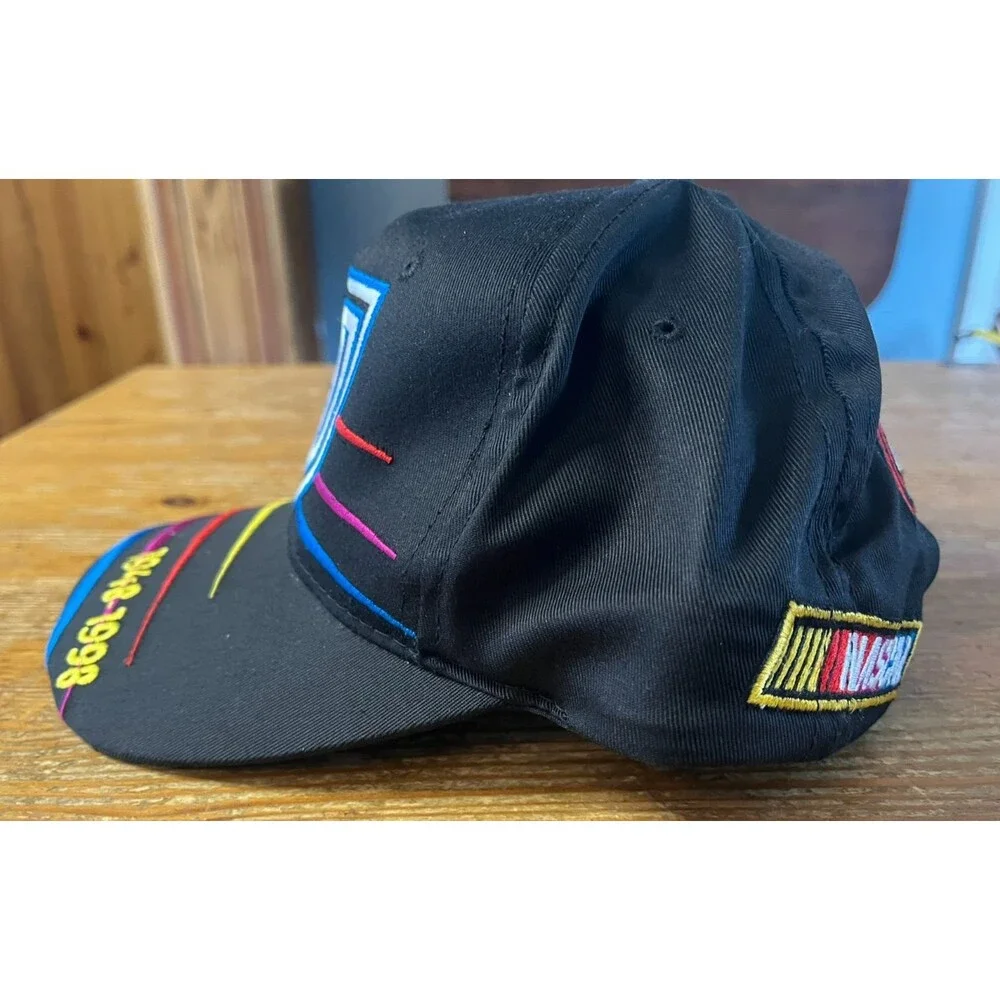Vintage NASCAR Snapback Hat 50th Anniversary Black Racing Chase Authentics